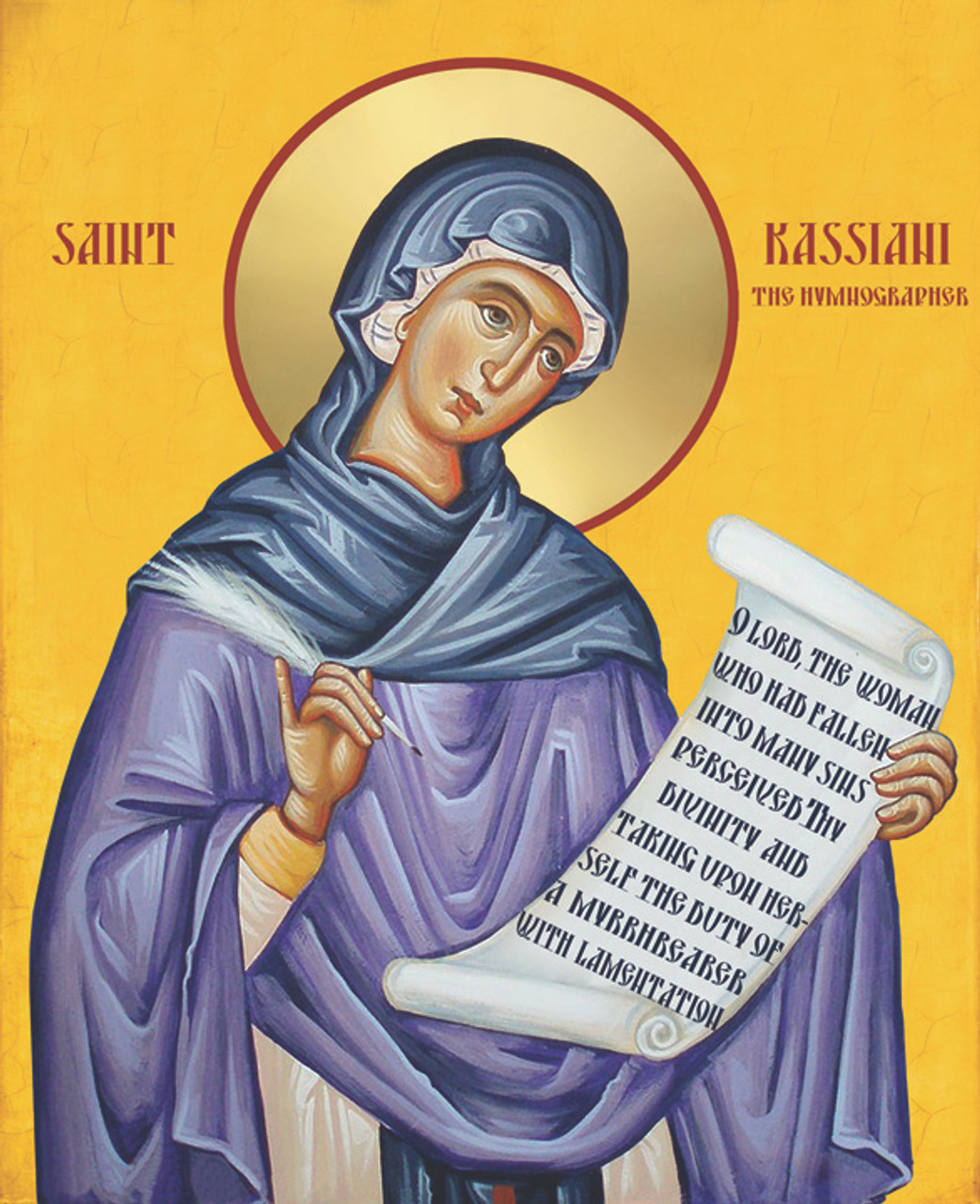 Icon of Saint Kassiani the Hymnographer